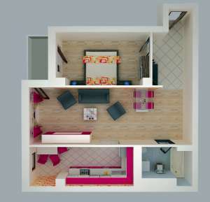 apartament 2 camere finisat,   bloc nou