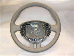 RENAULT CLIO III 2007-2013 Volan piele CREM  comenzi pilot