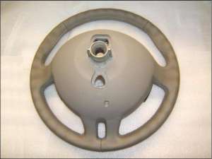 RENAULT CLIO III 2007-2013 Volan piele CREM  comenzi pilot