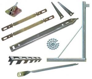 Accesorii (distantiere,    staffe,    cravate,    pene)