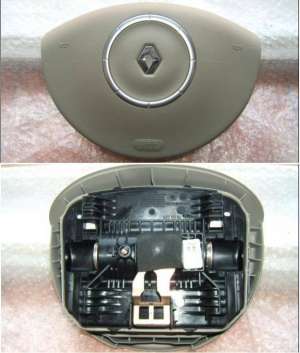 RENAULT MEGANE II ,   SCENIC II ,   GRAND SCENIC II model Facelift 2006-2009 AIRBAG cu inel cromat c
