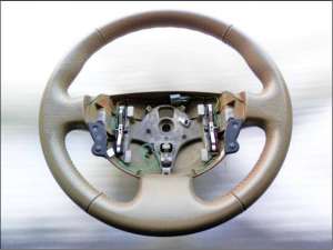 Volan piele CREM cu pilot 2003-2009 RENAULT Megane 2,   Scenic 2,  Grand Scenic 2