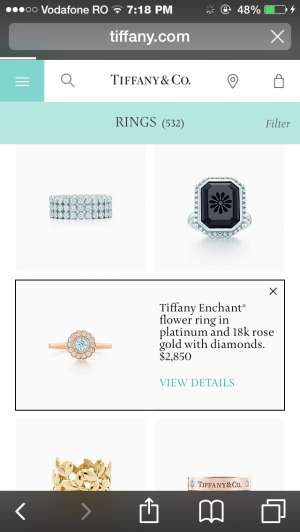 Vand inel Tiffany