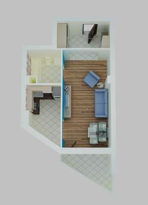 vand apartamnet cu 1 camera ,  bloc nou,  zona centrala