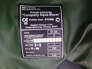 Barca pneumatica profesionala Aqua Storm ST280 noua