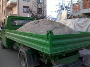 nisip balast transport moloz
