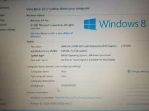 Vand Asus X550DP