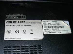 Laptop Asus A 9 RP