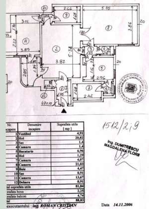 Apartament 3 camere,    90 mp,    Universitate