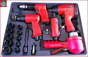 Trusa Scule Pneumatice-PISTOL+Ustensile-KRAFTWELLE Germany-43 Piese