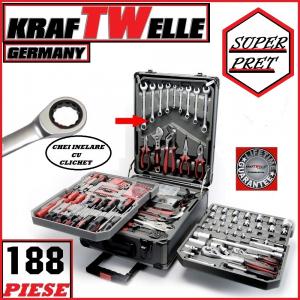 Trusa Scule KRAFTWELLE Germany - Professional Line - 188 PIESE