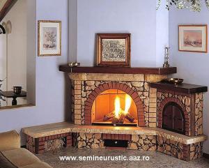 Montare  Confectionare  Constructie   Semineu  Modern  Rustic  Cosar – Hornar Bucovina ,  Vatra Do
