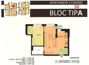 Bloc Nou P+4 2 Camere-Metrou D.Leonida