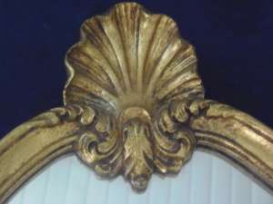 oglinda in lemn aurit Rocaille,  76 x 47 cm