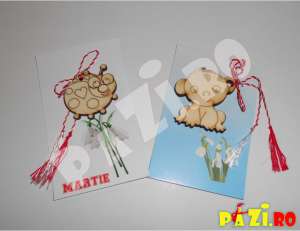 Martisoare personalizate din lemn