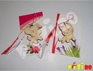 Martisoare personalizate din lemn