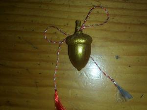 Mărțișoare  din ghinde - handmade