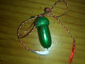 Mărțișoare  din ghinde - handmade