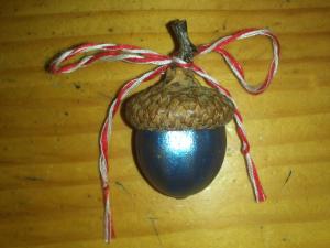 Mărțișoare  din ghinde - handmade