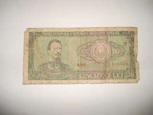 Vand bacnota de 50 lei