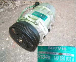 Compresor clima Ac VW SEAT AUDI SKODA 7V16 code SV3,  1JO820803 K A F J