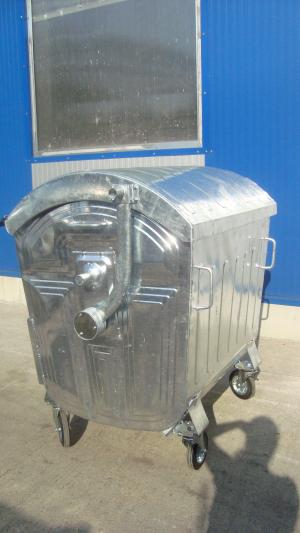 Eurocontainere metalice zincate 1100 l