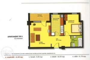 Ap 2 camere,  mobilat si utilat, 61mp, Confort City, propietar, comision 0!