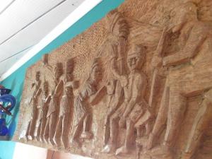Tablou sculptat in lemn - sceneta