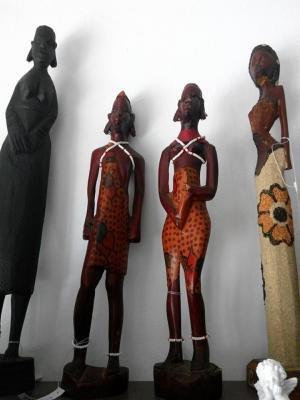 Statuete din lemn - femei africane