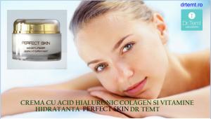 CREMA CU ACID HIALURONIC COLAGEN SI VITAMINE HIDRATANTA PERFECT SKIN DR TEMT