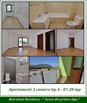 Apartament 3 camere 87 mp Steagu Brasov