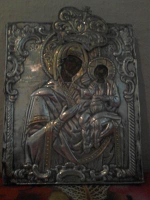 icoana veche MAICA DOMNULUI CU PRUNCUL IISUS