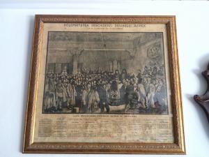 Tablou vechi - Solemnitatea deschiderii divanului ad-hoc - 1857