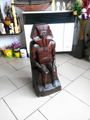 Sculptura in lemn - Faraon