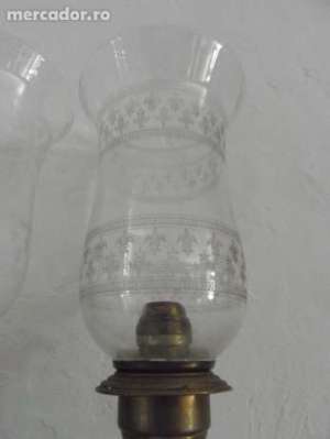 Candele rusesti globuri in cristal  inaltime 45 cm