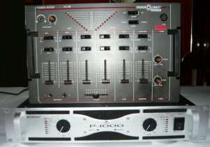 Amplificator Omnitronic P-1000 + Mixer Soundcraft SA-100