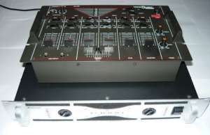 Amplificator Omnitronic P-1000 + Mixer Soundcraft SA-100