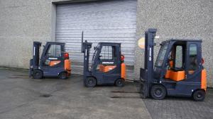 Doosan G18G-5 Kompakt LPG,  Triplex,  Seitenschieber,  Linde