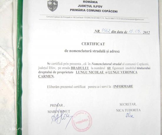 Teren Intravilan Loturi Destinatie Mixta Localitatea Copaceni judet Ilfov