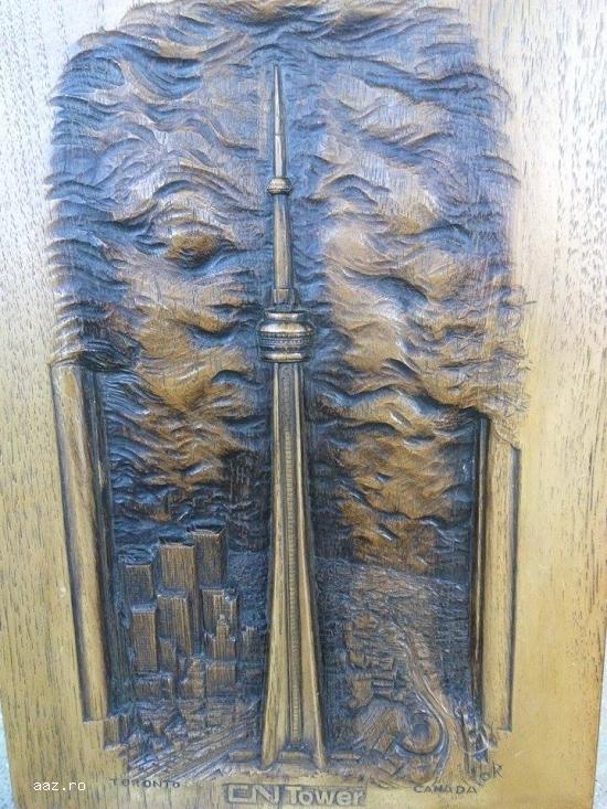 Tablou sculptat in lemn
