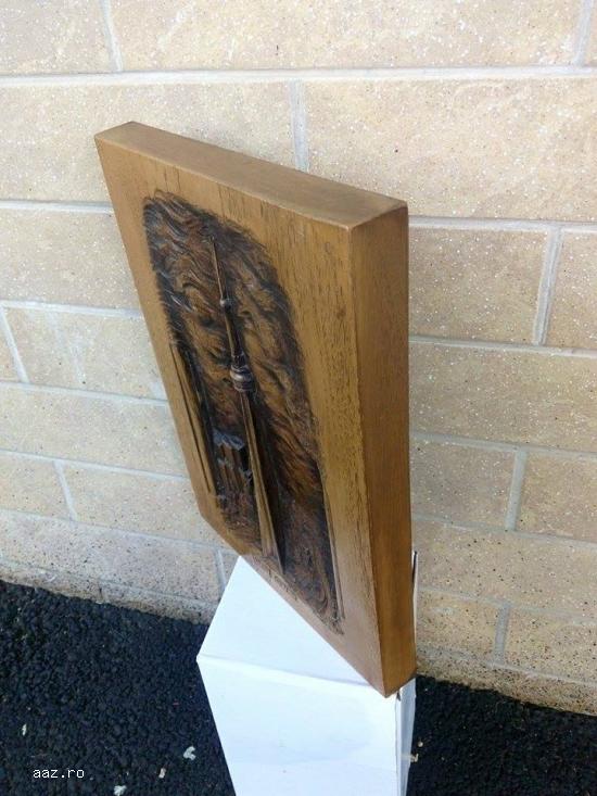 Tablou sculptat in lemn
