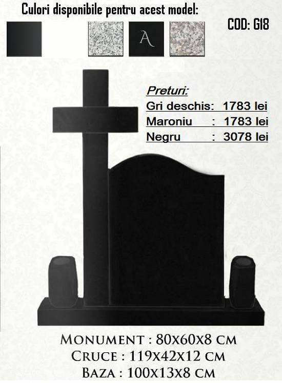Cruci granit ,  Monumente funerare