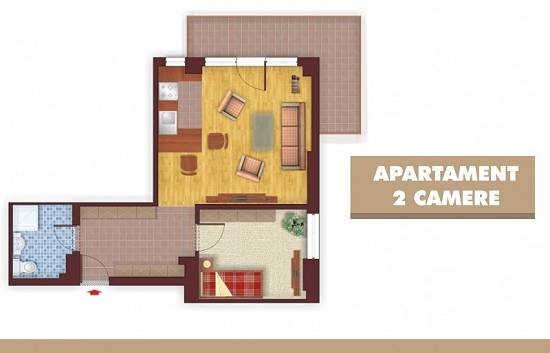 Apartament 2 camere ieftin