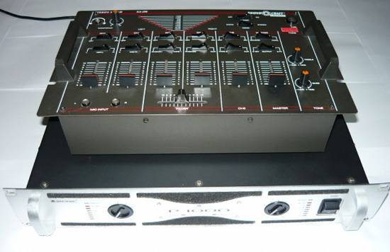 Amplificator Omnitronic P-1000 + Mixer Soundcraft SA-100