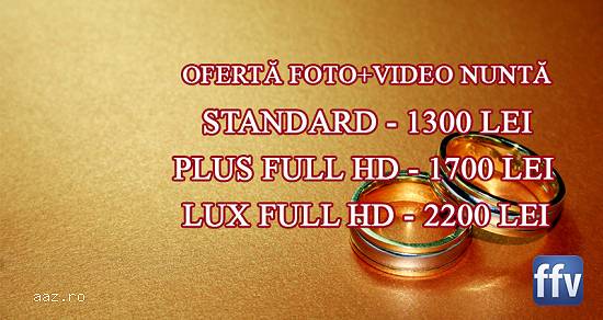 Filmari si fotografii nunta si botez