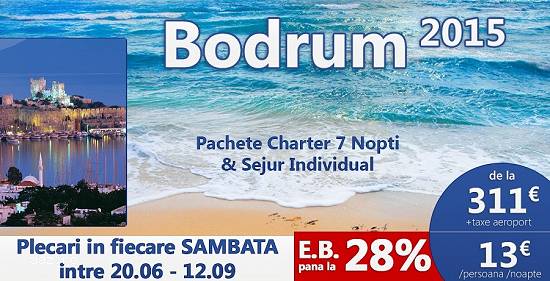 Bodrum - Oferta Charter 7 nopti si sejururi individuale!