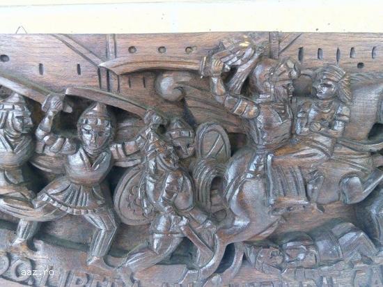 Sceneta sculptata in lemn