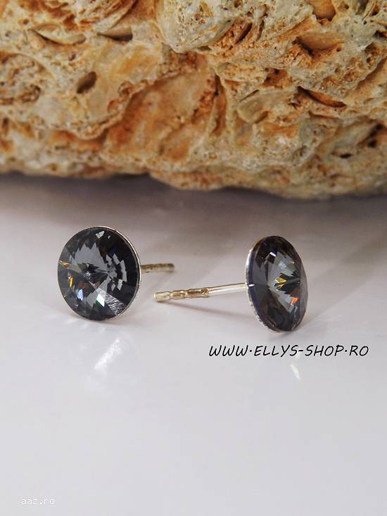 Cercei argint si cristale swarovski