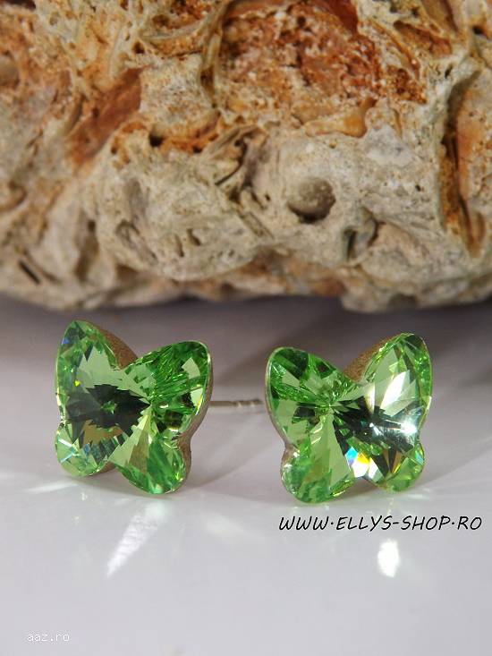 Cercei argint si cristale swarovski