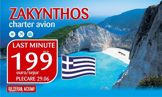 Last minute ZAKYNTHOS - plecare 29.06 !